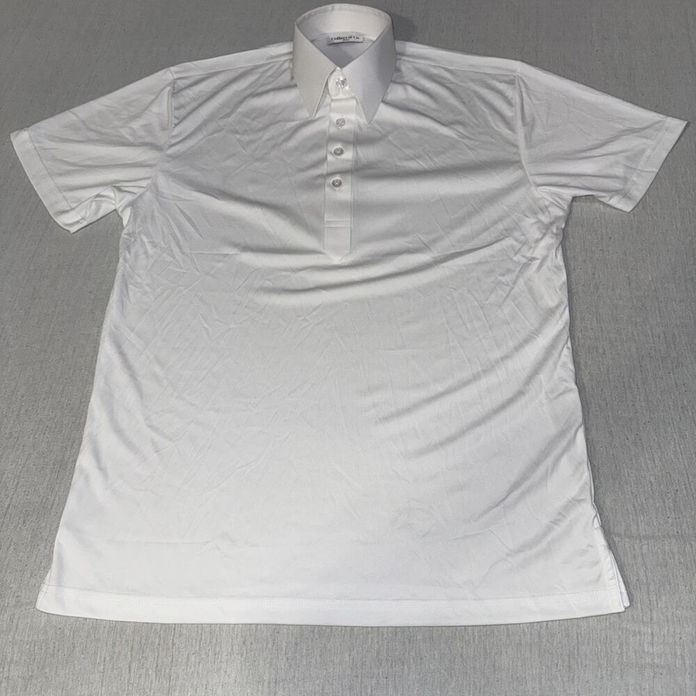 Collars and Co Golf Polo Light Blue - Size White Preppy New Without Tags